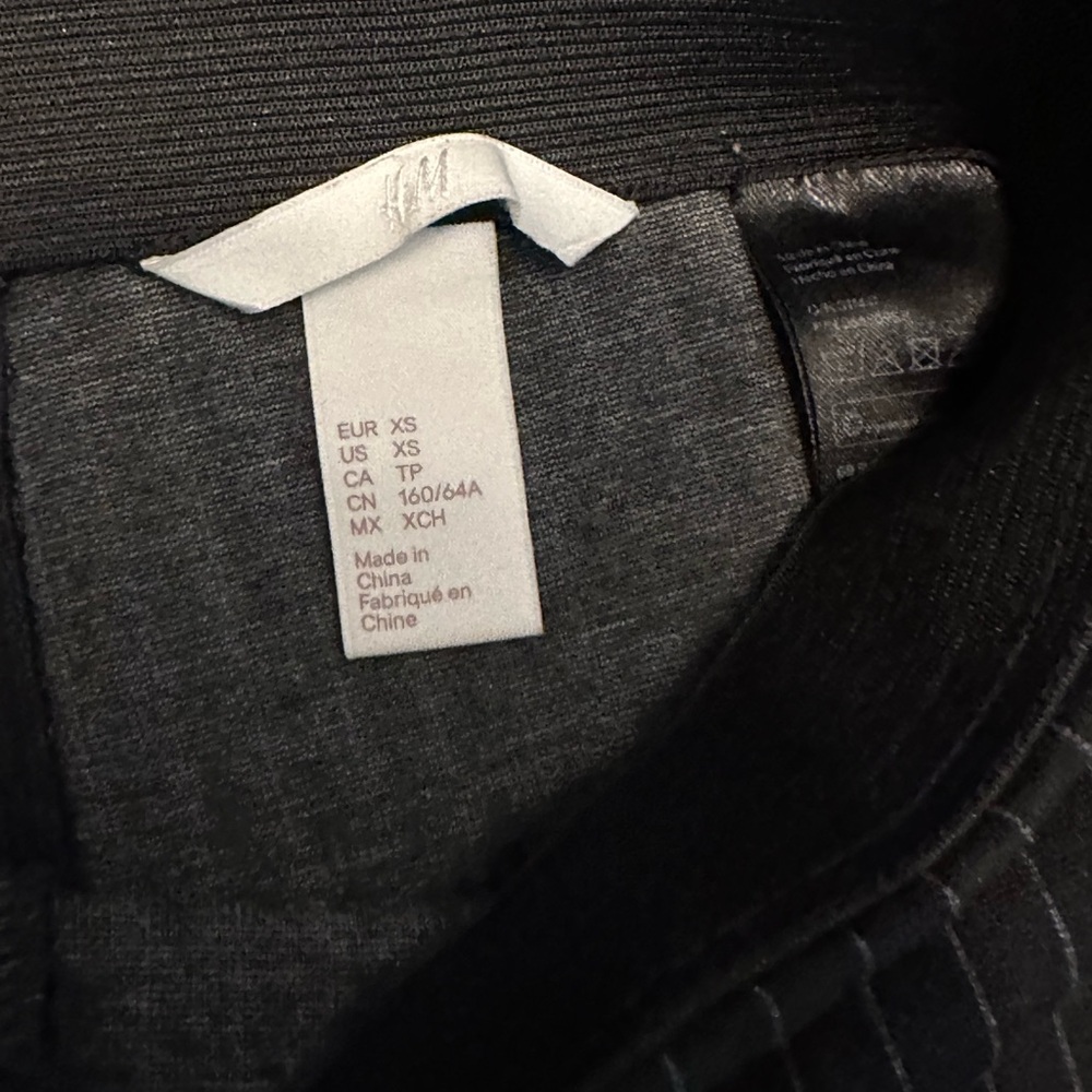 H&M Black Pinstripe Pants - Size XS